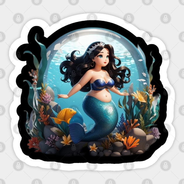 Sirenas Mermaid Plus Size Princess Sticker by MGRCLimon